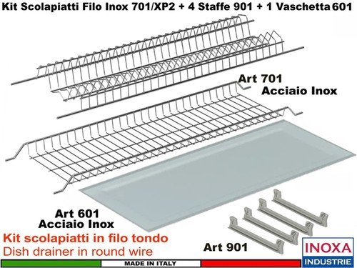 Kit scolapiatti incasso filo - kit,