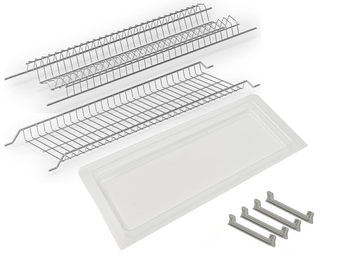 Kit scolapiatti grigio con - scolapiatti, |con