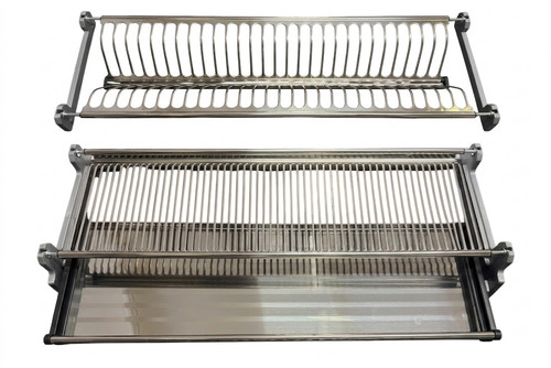 Scolapiatti acciaio inox con - acciaio,